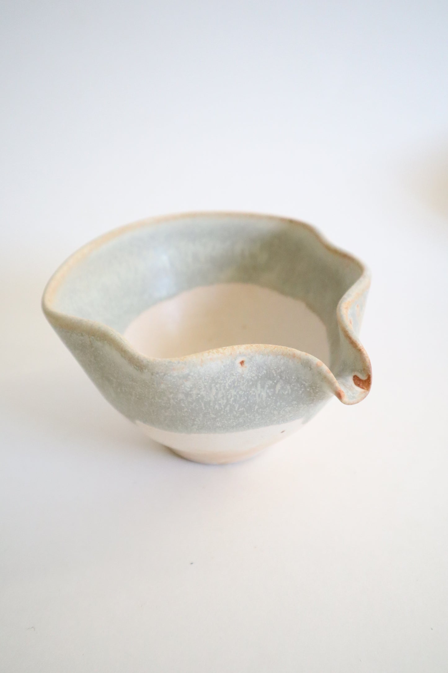 green granite seashell matcha bowl (seconds)