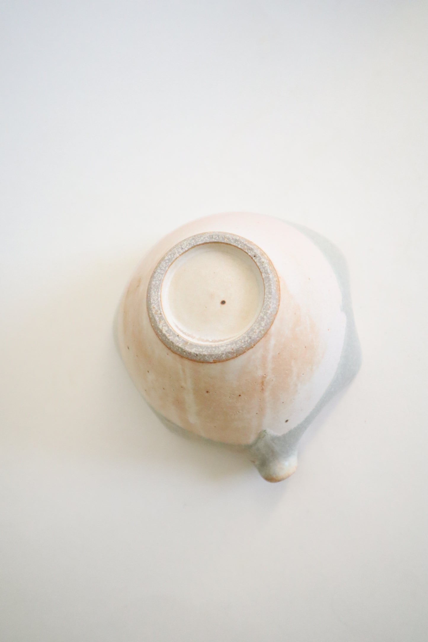 green granite seashell matcha bowl (seconds)