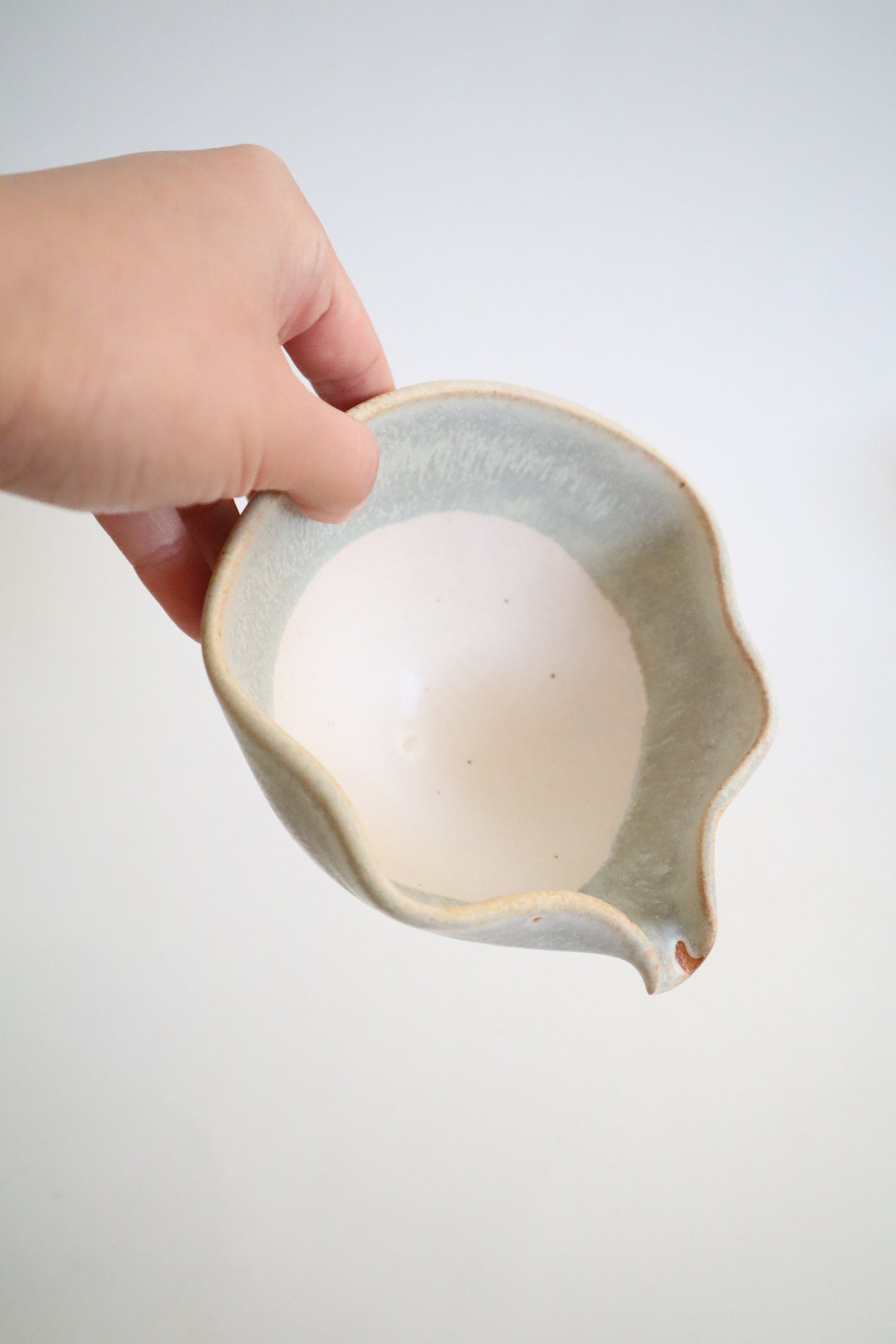 green granite seashell matcha bowl (seconds)