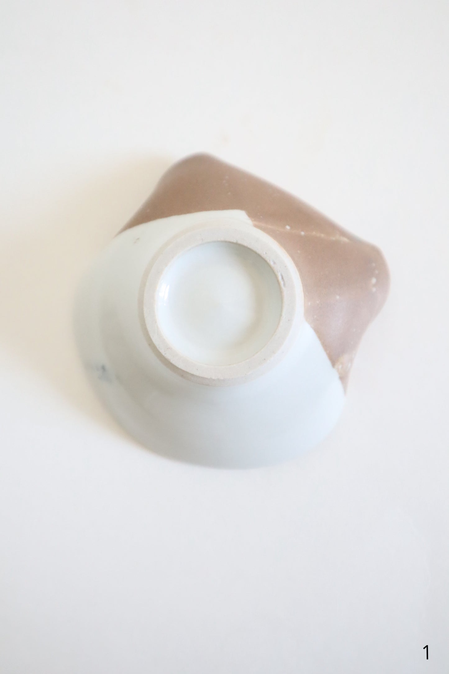 small brown & white cat dishes