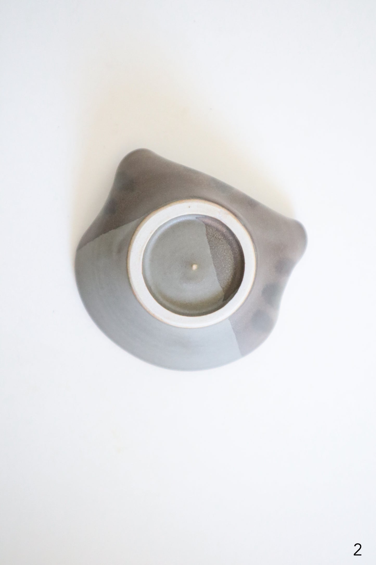 small gray cat dishes